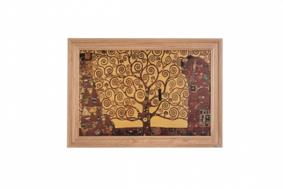 Print on framed Oak wood: Tree of Life Gustav Klimt, Famous painting reproduction- print on framed Oak wood, Oak wood frame
