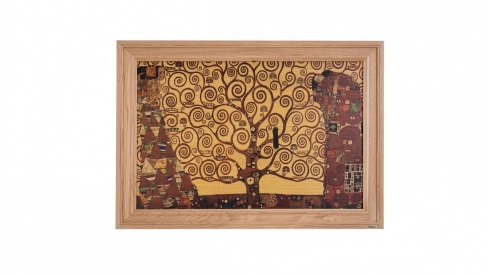 Print on framed Oak wood: Tree of Life Gustav Klimt, Famous painting reproduction- print on framed Oak wood, Oak wood frame