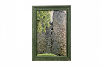 Print on framed Ash wood: Old castle, Printing on solid wood, Interior design